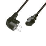 Home N 5X számítógépes hálózati csatlakozókábel, 3 x 0,75 mm2 hálózati vezeték, 2m, 250 V~/ max. 6 A / max. 1380 W