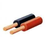 SAL KL 0,15 hangszóróvezeték, piros-fekete, 2 x 0,15 mm2, 0,1 mm elemi szál, 100 m/ tekercs