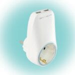 Home NV 2100 USB hálózati aljzat USB töltőaljzatokkal, 2xUSB töltőaljzat 5V/max.2,1A, földelt hálózati aljzat gyermekvédő zsaluval