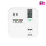 Home CO10SMART szén-monoxid vészjelző, Tuya kompatibilis, Wi-Fi kapcsolat , LCD kijelző, elemes, 5 év elem élettartam, 10 év érzékelő élettartam