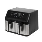 HOME HGAF29 duplakosaras forrólevegős sütő, 2 x 4,5L, 2000 W, digitális vezérlés, 8 féle üzemmód