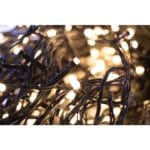 Home LED248WW LED fényfüzér, 240db melegfehér LED, 23,9m hosszúságú, 8 program időzítővel, zöld vezeték, adapteres tápellátás, kül- és beltéri kivitel