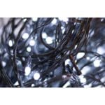 Home LED248WH LED fényfüzér, 240db hidegfehér LED, 23,9m hosszúságú, 8 program időzítővel, zöld vezeték, adapteres tápellátás, kül- és beltéri kivitel