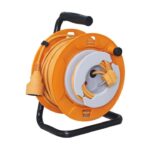 Home HJR 24-30 kábeldob, 27 + 3 m, IP20 kivitel, H05VV-F 3G1,0 mm2 kábel, védőkapcsoló, max. 2300 W, fém talp