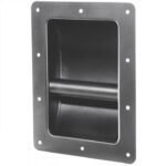 SAL HT 203 süllyesztett fogantyú hangfalhoz, fém, 220 x 163 x 60 mm