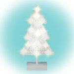 Home KAD 19 PINE karácsonyfa asztaldísz, 20 db LED, ABS műanyag, 21 x 39 cm