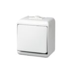 GAO 22181 2 pólusú kapcsoló, kültéri IP44 kivitel, 230 V~ / 50 Hz / 10 A, fehér