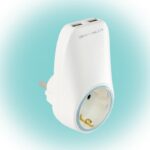 Home NV 2100 USB hálózati aljzat USB töltőaljzatokkal, 2xUSB töltőaljzat 5V/max.2,1A, földelt hálózati aljzat gyermekvédő zsaluval