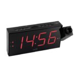Home LTCP 01 digitális, LED ébresztőóra projektorral, 24 órás folyamatos időkivetítés, háromféle fényerősség, elemes vagy hálózati tápellátás