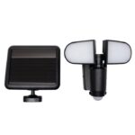 Home FLP 5 SOLAR, szolárpaneles LED reflektor, PIR mozgásérzékelő, 500 lm, forgatható reflektorok, 1500 mAh, ~60 perc üzemidő