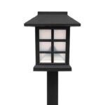 Home MX716 napelemes kerti lámpa, 12db-os display, műanyag, 1 db hidegfehér LED, kültéri, beltéri