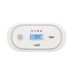 HOME CO10LCD szén-monoxid vészjelző, LCD kijelző , elemes, 2 év elem élettartam, 10 év érzékelő élettartam