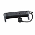 Legrand 694528 Elosztósor Premium 3x2P+F forgatható, 1,5 m vezetékkel, fekete