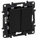 Legrand 863508 Niloé Step kettős váltókapcsoló 10AX fekete