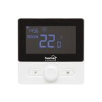 Home THE25B digitális vezetékes szobatermosztát, falra szerelhető, programozható, ablaknyitás-érzékelés, fagyvédelmi funkció, fekete