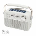 SAL RPR9 napelemes rádió multimédia lejátszóval, FM-AM-SW rádió, Bluetooth, USB és microSD csatlakozás, beépített akkumulátor