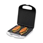 HOME HGP4 panini szendvicssütő, 1200 W, nagy sütőfelület, tapadásmentes, jelzőfények