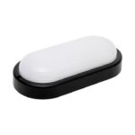 HOME RCO18LEDBK LED-es fali/mennyezeti lámpa, ovális, fekete, 18 W, 4000K, 1200 lumen, IP54, kül- és beltéri kivitel