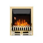 HOME FKKI25G beépíthető elektromos látványkandalló, max. 2000 W, LED fényeffekt, 2 fokozat, távirányító, heti időzítés, arany díszítés