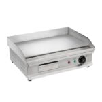 HOME HGAG30 plancha elektromos sütőlap, 3000 W, acél sütőlap, állítható hőmérséklet, olajgyűjtő fiók