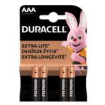 Duracell LR03 10PP110024 AAA alkáli elem, 1,5 V feszültség, 4db/bliszter