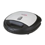 HAUSER ST-629 szendvicssütő, max. 800 W, 2 szeletes, tapadásmentes bevonat, fekete/inox színű