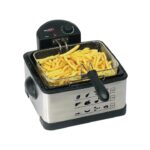 HAUSER DFS-430 olajsütő, fritőz, 2000 W, 4 literes tartály, tapadásmentes sütőedény, 190 °C-ig szabályozható hőfok