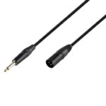 SAL XLRMJACK3 audió kábel, XLR aljzat / JACK dugó, 3 méter, átm. 6.3mm monó dugó, réz vezeték