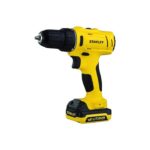 STANLEY SCD121S2K akkumulátoros fúró-csavarozó, 12 V, 1,5 Ah, 26 Nm forgatónyomaték, max. 1500 ford./perc, max. 10 mm, LED lámpa, 2 akku